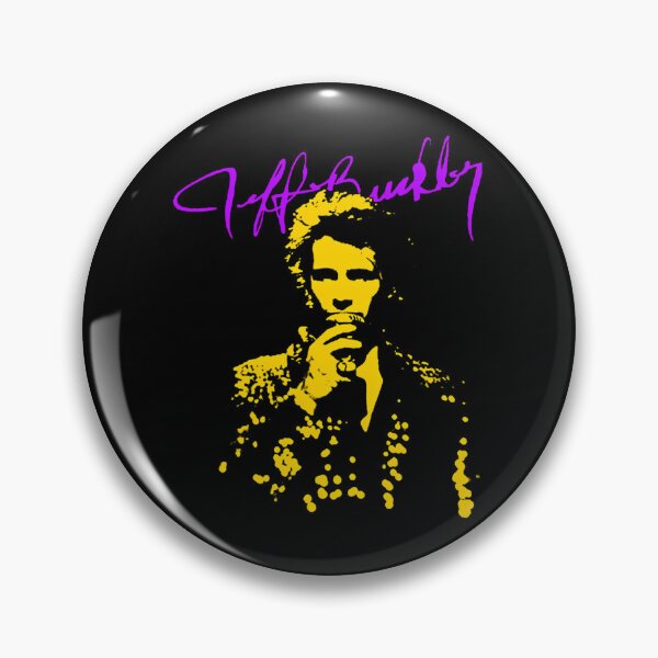 Item preview, Jeff Buckley Yellow Portrait Neon Purple Signature Poster designed and sold by ButLerz.