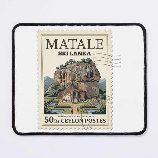 Item preview, Vintage Sigiriya Rock Fortress Sri Lanka Travel Stamp designed and sold by k3rstman1.
