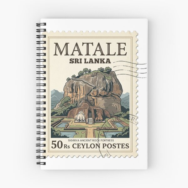 Item preview, Vintage Sigiriya Rock Fortress Sri Lanka Travel Stamp designed and sold by k3rstman1.