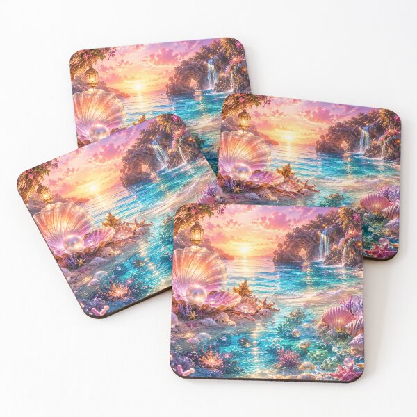 Item preview, Pearl Lagoon Paradise designed and sold by Gold&pixels.
