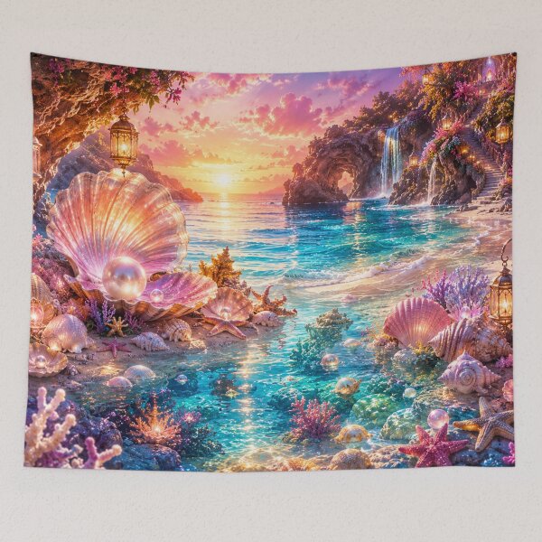 Item preview, Pearl Lagoon Paradise designed and sold by Gold&pixels.