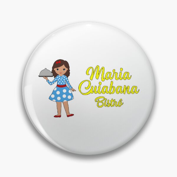 Item preview, Maria Cuiabana Bistro Cartoon Waitress Logo Design designed and sold by tylercok.