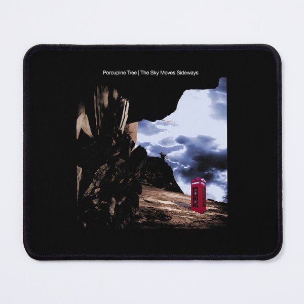 Item preview, The Sky Moves Sideways Red Phone Booth Landscape designed and sold by RafaelFarrell.