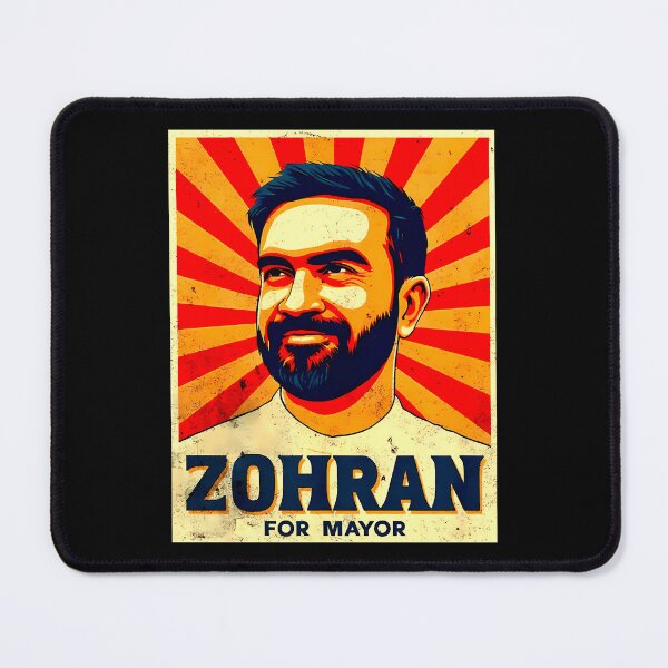 Item preview, Zohran For Mayor Red Yellow Sunburst Political Poster designed and sold by ButLerz.