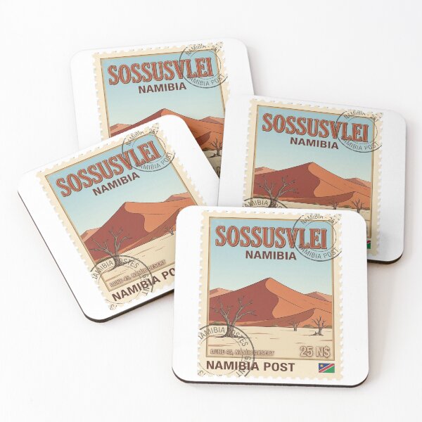 Item preview, Sossusvlei Namibia Desert Vintage Travel Stamp designed and sold by k3rstman1.