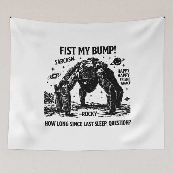 Item preview, Project Hail Mary Rocky Shirt, Fist My Bump Funny Sci Fi Graphic Tee, Happy Happy Friend Grace Quote, Space Robot Gift, Comfort Colors designed and sold by Xtusdior.