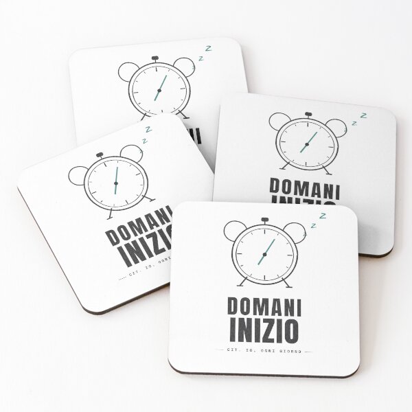 Item preview, Domani Inizio — Frase Divertente Italiana, Sveglia Retrò designed and sold by NEXTFORMSTUDIO.
