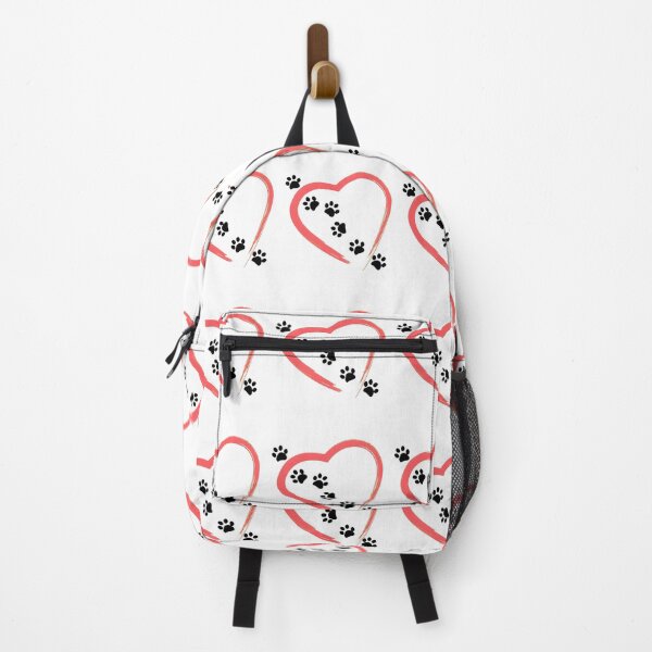 Item preview, Heart Paw Prints Love Pet Animal Valentine Red Black Graphic designed and sold by SoyLamderma.