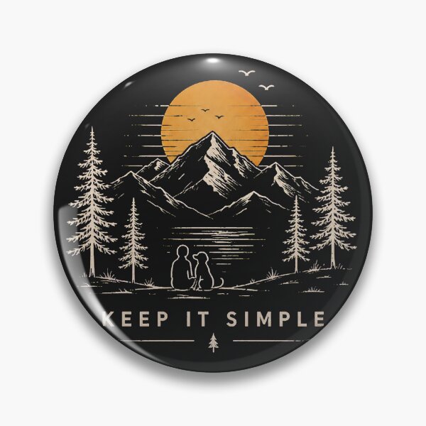 Item preview, Keep It Simple Mountain Sunset designed and sold by BISJOU.