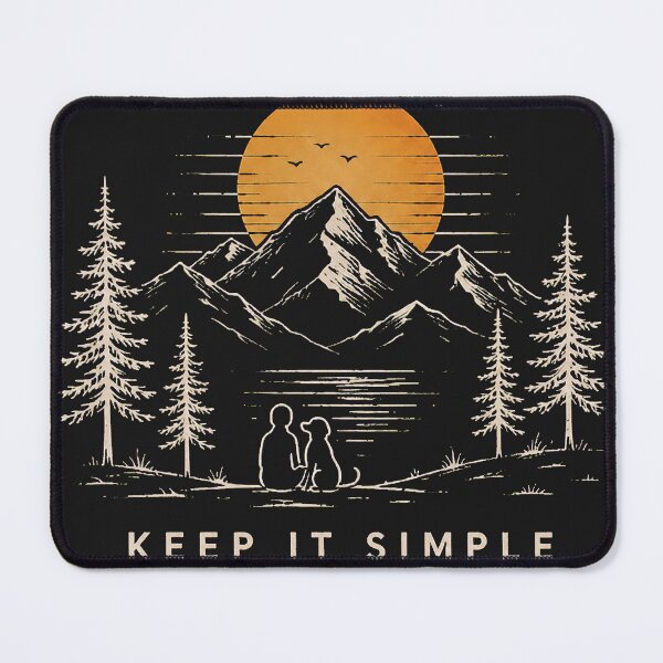 Item preview, Keep It Simple Mountain Sunset designed and sold by BISJOU.