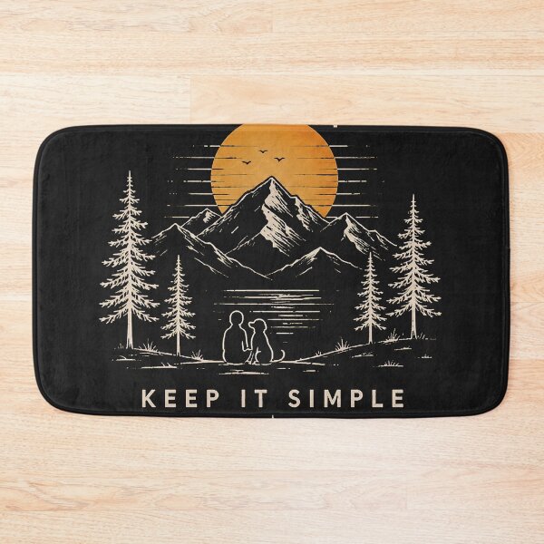 Item preview, Keep It Simple Mountain Sunset designed and sold by BISJOU.