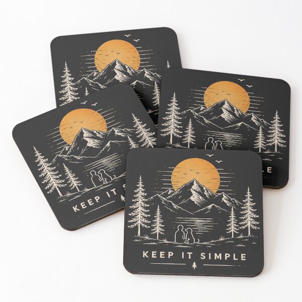 Item preview, Keep It Simple Mountain Sunset designed and sold by BISJOU.