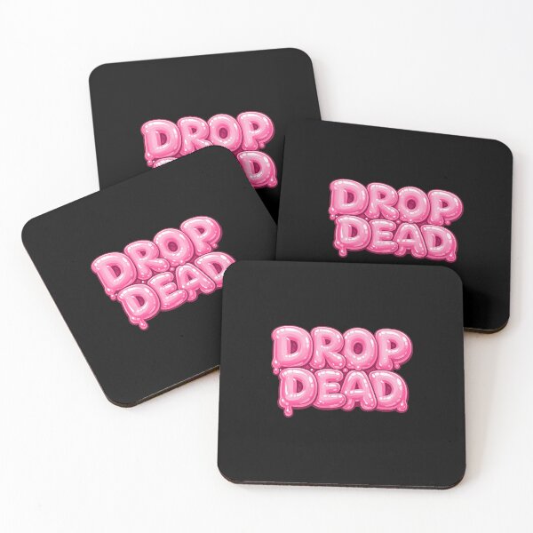 Item preview, DROP DEAD - UNIQUE RARE ORIGINAL TSHIRT STICKER designed and sold by SentientGallery.
