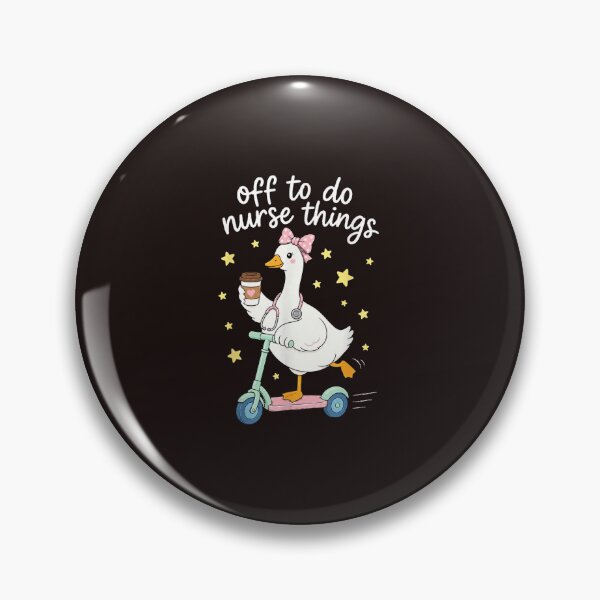 Item preview, Off to Do Nurse Things Cute Goose Nurse Coffee Funny Vintage Graphic designed and sold by mari-kayden.