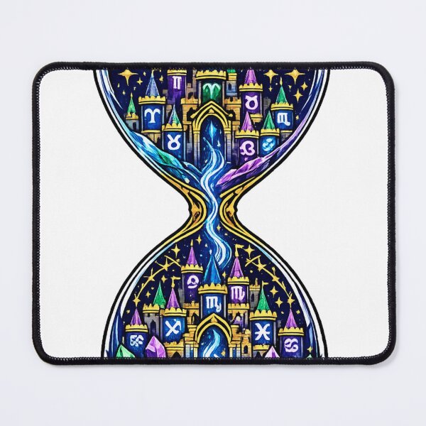Item preview, Celestial Zodiac Hourglass | Crystal Astrology Fantasy | Cosmic Time designed and sold by irfanshikh.