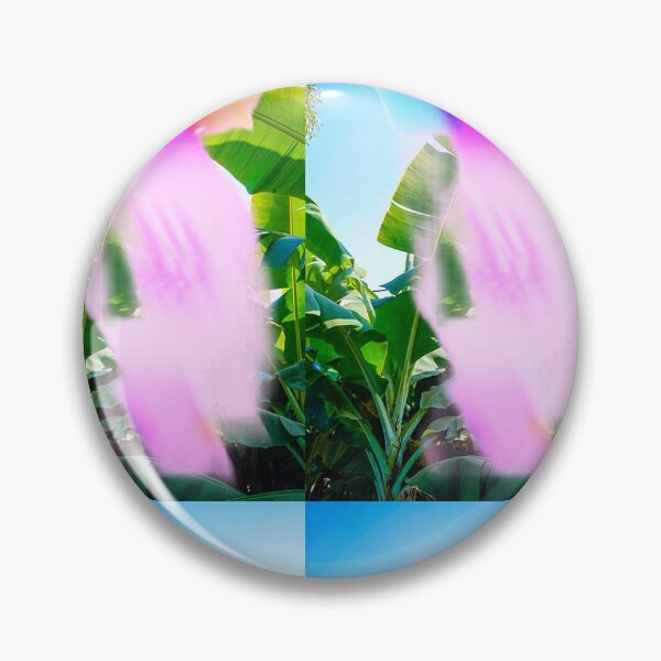 Item preview, Ethereal Glow in the Tropics – Rainbow Light Over Banana Leaves designed and sold by NylaInnerBloom.