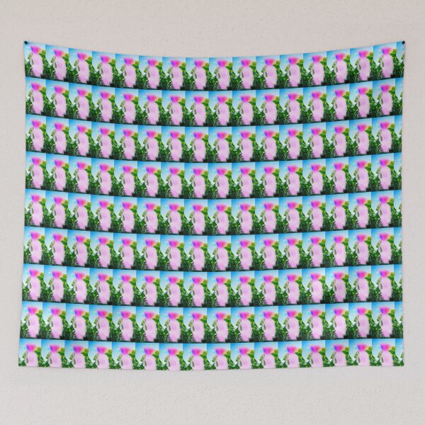 Item preview, Ethereal Glow in the Tropics – Rainbow Light Over Banana Leaves designed and sold by NylaInnerBloom.