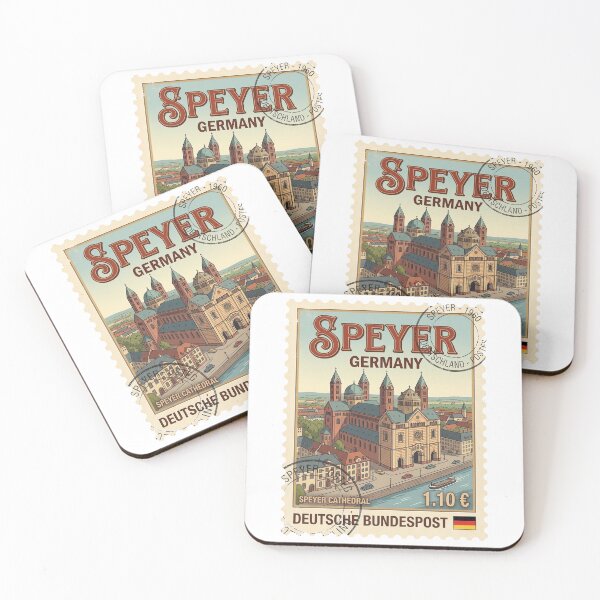 Item preview, Vintage Speyer Cathedral Germany Travel Stamp designed and sold by k3rstman1.