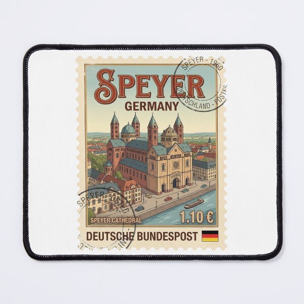 Item preview, Vintage Speyer Cathedral Germany Travel Stamp designed and sold by k3rstman1.
