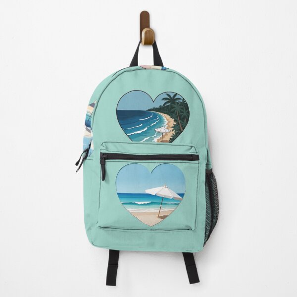 Item preview, Beach Love Coastal Hearts with White Beach Umbrella designed and sold by Beachy.