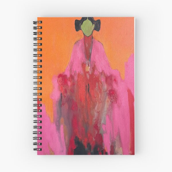 Item preview, Orange and Pink Infanta Abstract Figurative Painting designed and sold by Gela Mikava.