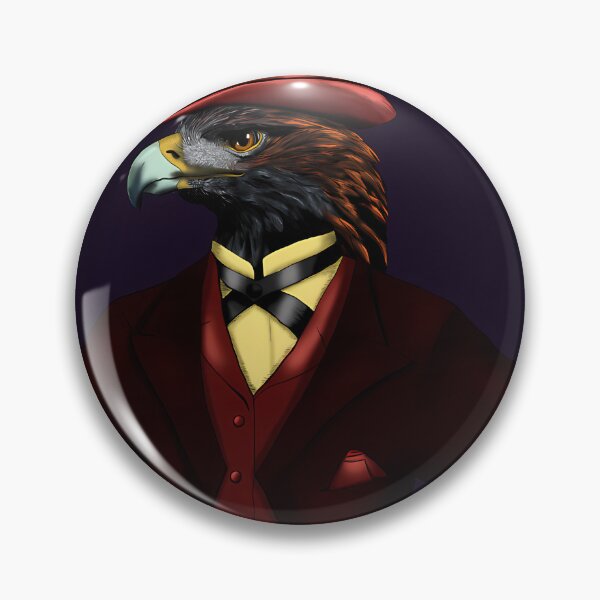 Item preview, Eagle in top hat on dark violet designed and sold by StudioPulser.