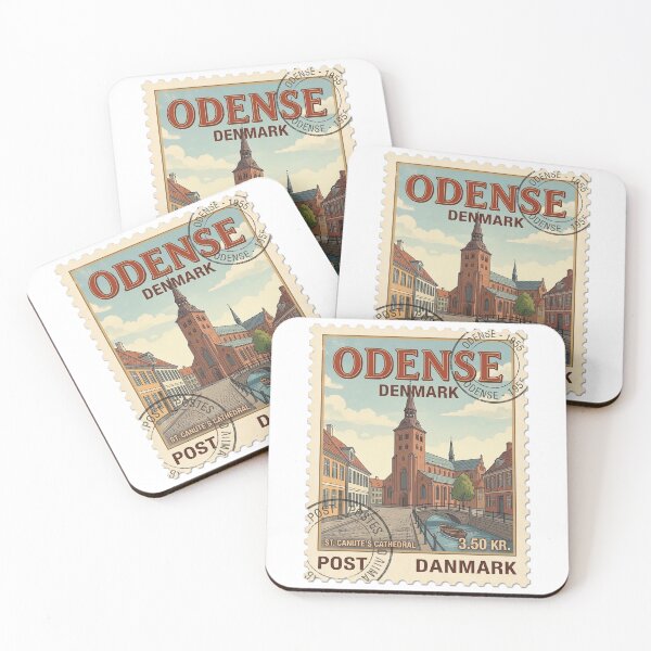 Item preview, St Canute's Cathedral Odense Denmark Travel Stamp designed and sold by k3rstman1.