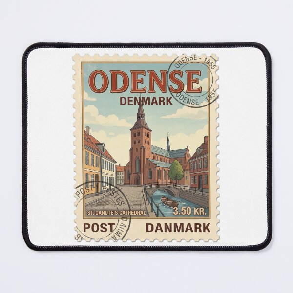 Item preview, St Canute's Cathedral Odense Denmark Travel Stamp designed and sold by k3rstman1.