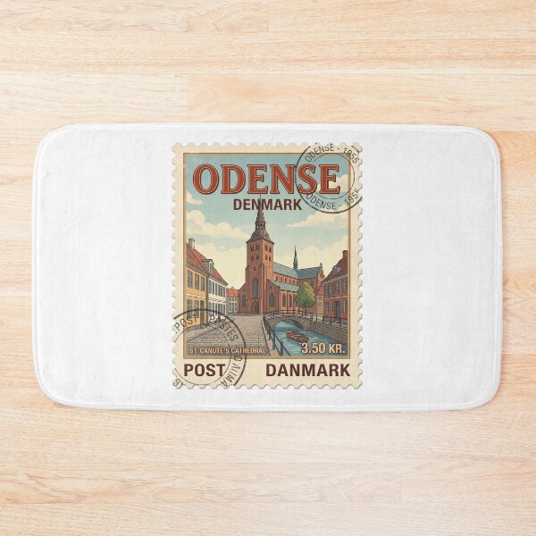 Item preview, St Canute's Cathedral Odense Denmark Travel Stamp designed and sold by k3rstman1.