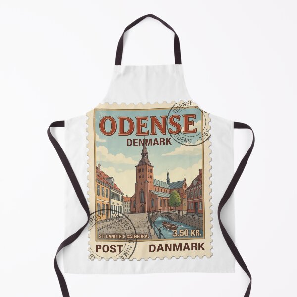 Item preview, St Canute's Cathedral Odense Denmark Travel Stamp designed and sold by k3rstman1.