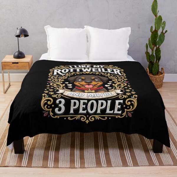 Item preview, I Like My Rottweiler And Maybe 3 People Dog designed and sold by SoyLamderma.