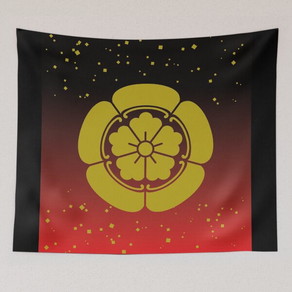 Item preview, Samurai Oda Mokko Nobunaga Oda Family Crest Faux Gold Dust Red / Japanese Crest designed and sold by 戦国まーけっと SENGOKU MARKET.