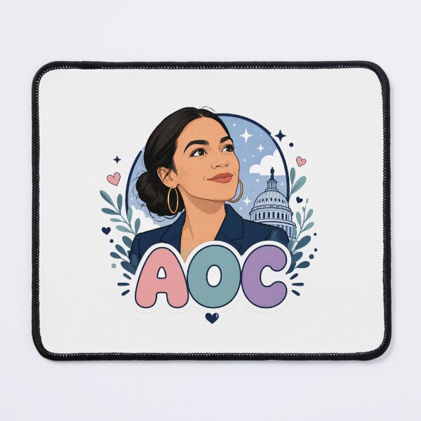 Item preview, Alexandria Ocasio Cortez AOC Bold Pop Art Portrait designed and sold by Owcomm.