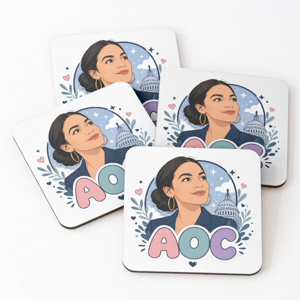 Item preview, Alexandria Ocasio Cortez AOC Bold Pop Art Portrait designed and sold by Owcomm.
