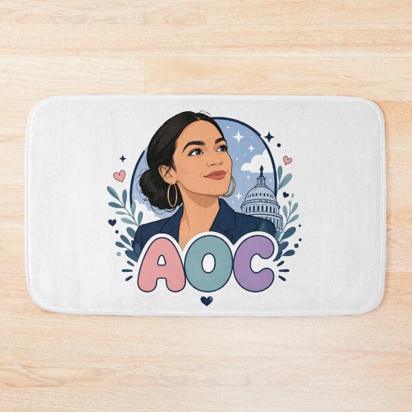 Item preview, Alexandria Ocasio Cortez AOC Bold Pop Art Portrait designed and sold by Owcomm.