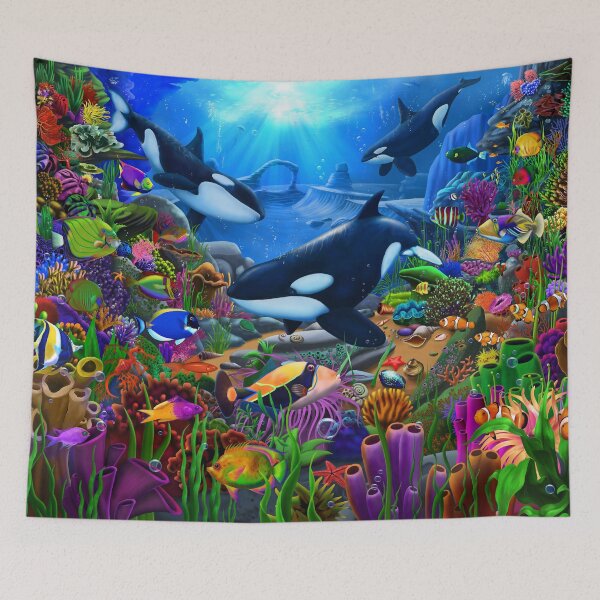 Item preview, Wonderful Ocean World designed and sold by GeraldNewtonArt.