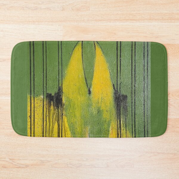 Item preview, Green and Yellow Abstract Figure Linear Painting designed and sold by Gela Mikava.