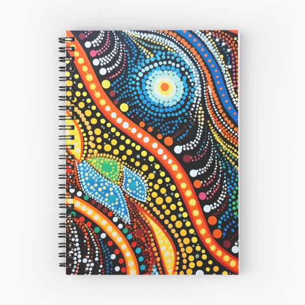 Item preview, Aboriginal Inspired Dot Art - Rainbow Vibrant Celestial Abstract Pattern designed and sold by GrinGalore.