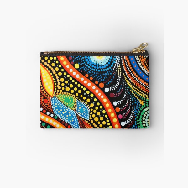Item preview, Aboriginal Inspired Dot Art - Rainbow Vibrant Celestial Abstract Pattern designed and sold by GrinGalore.