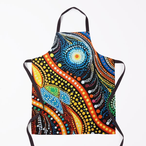 Item preview, Aboriginal Inspired Dot Art - Rainbow Vibrant Celestial Abstract Pattern designed and sold by GrinGalore.