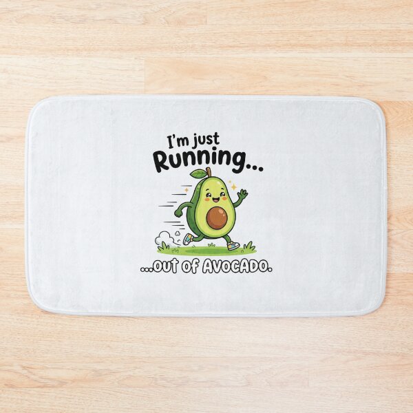 Item preview, Cute Running Out Of Avocado Funny Food Pun designed and sold by Owcomm.