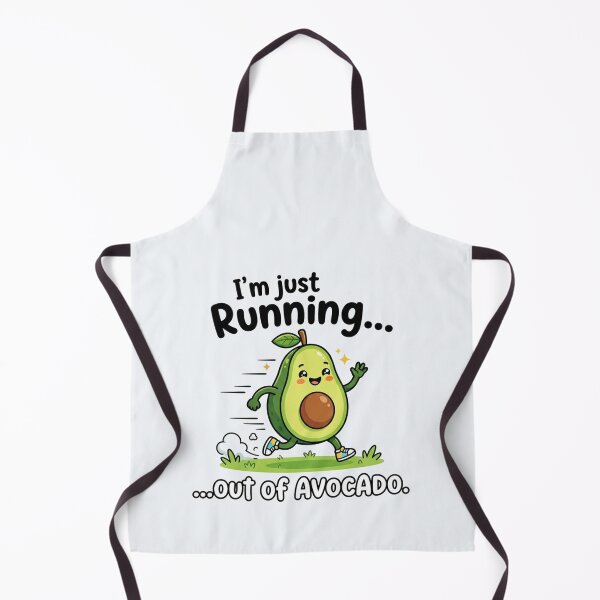Item preview, Cute Running Out Of Avocado Funny Food Pun designed and sold by Owcomm.