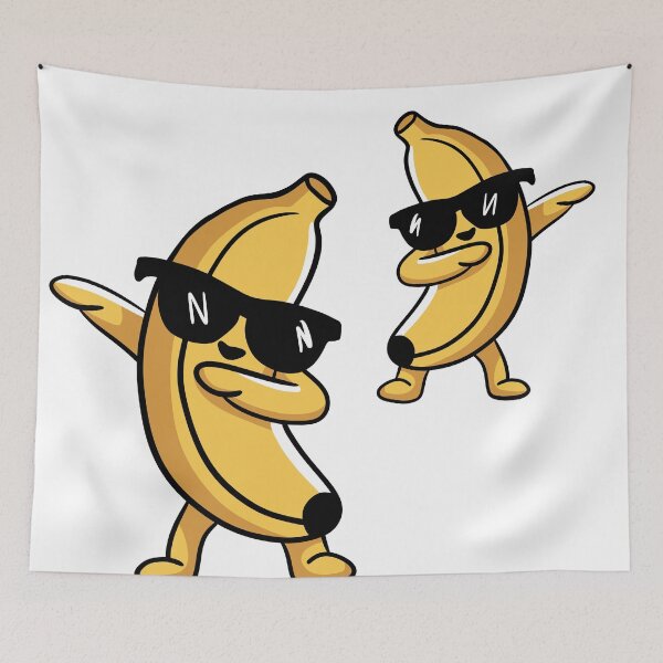 Artikelvorschau, Coole dabbende Bananen mit Sonnenbrillen – ein süßes, lustiges Frucht-Duo entworfen und verkauft von LYAN-STORE.