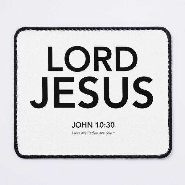 Item preview, English - Lord Jesus John 10:30 Black Text designed and sold by Believe-Jesus.