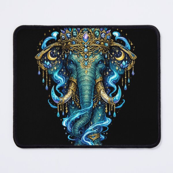 Item preview, Celestial Elephant Crown | Mystic Moon Crystal Fantasy Art | Boho Zodiac Spiritual T-Shirt designed and sold by irfanshikh.