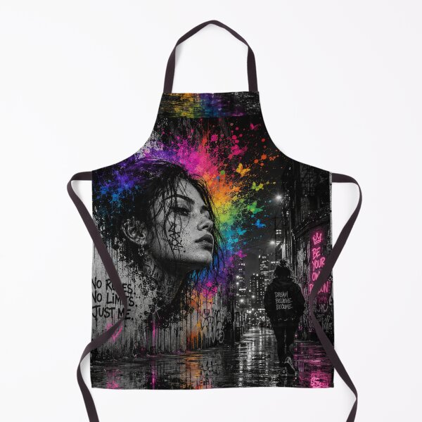 Item preview, No Rules - No Limits - Just Me - Neon Graffiti Street Art designed and sold by Personiq Kaleido.