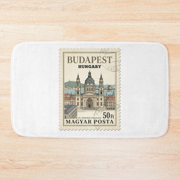 Item preview, Vintage Budapest St Stephens Basilica Travel Stamp designed and sold by k3rstman1.