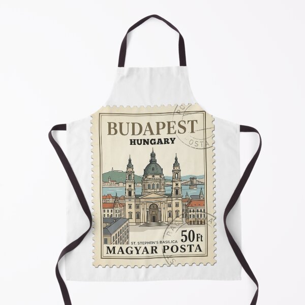 Item preview, Vintage Budapest St Stephens Basilica Travel Stamp designed and sold by k3rstman1.