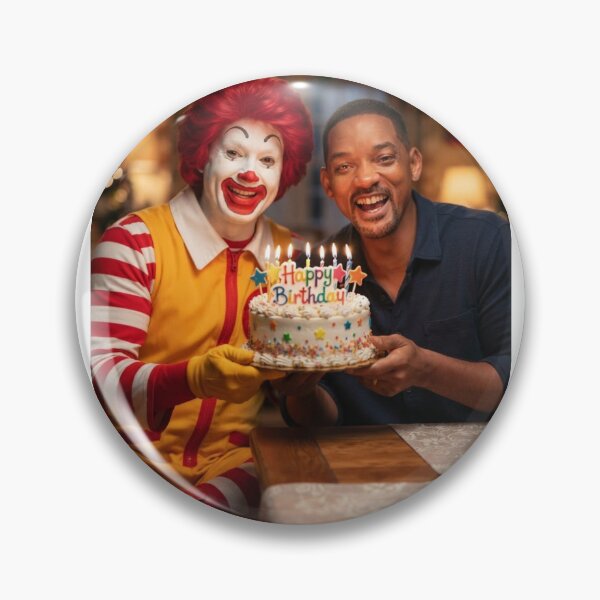 Item preview, Will smith Ronald mcdonald mcdonalds grimace meme memes funny parody christmas birthday  designed and sold by CheeseBlueprint.