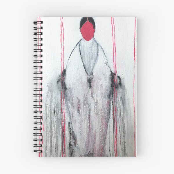 Item preview, Minimalist White and Pink Abstract Figure Painting designed and sold by Gela Mikava.
